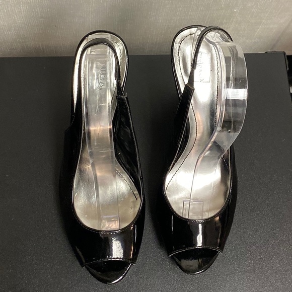 macy's black patent leather pumps